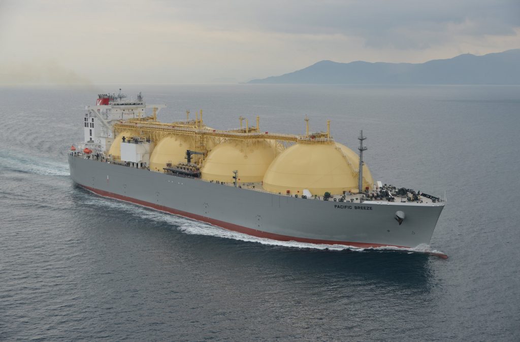 Pacific Breeze LNG carrier uses performance monitoring by NAPA