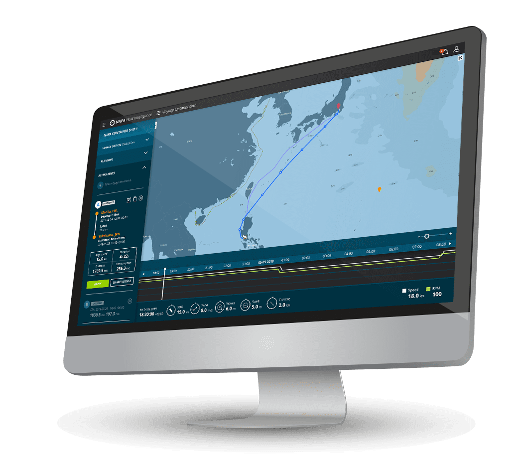 Vessel routing software. Weather routing system for ships.