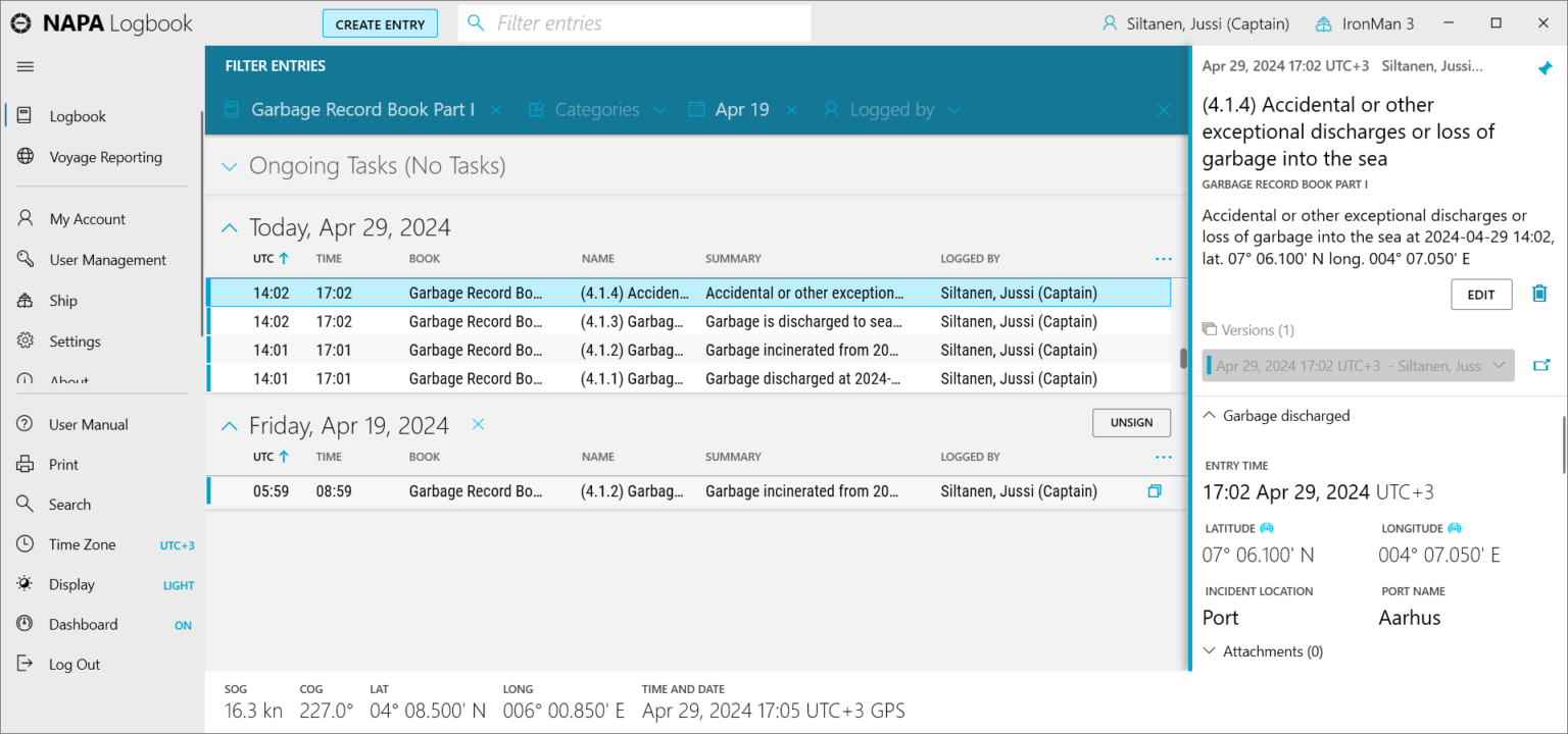 New Garbage Record Book requirements Are you ready? NAPA