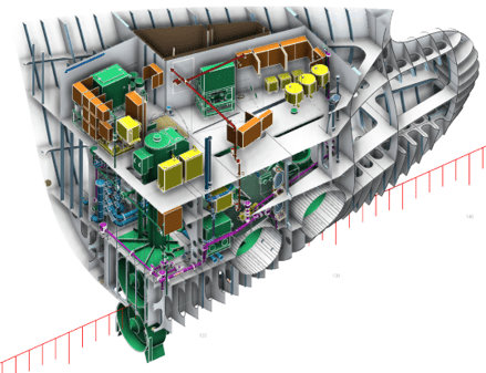 NAPA model with outfitting from CADMATIC