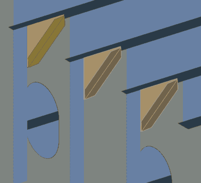NAPA Steel stiffeners on brackets