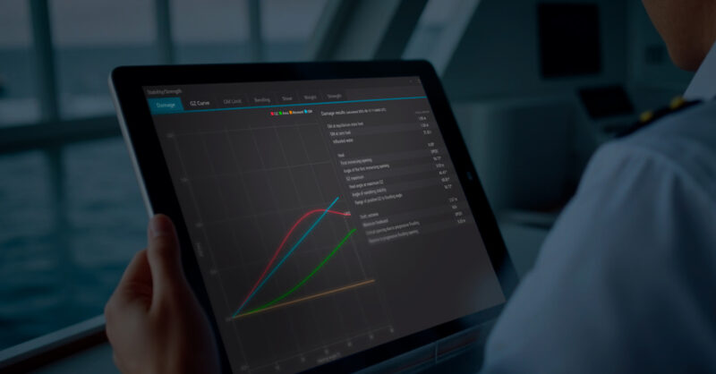 NAPA ship stability for naval fleets: NAPA Stability’s visual interface, featuring intuitive green-yellow-red indicators and KGmax curves, simplifies complex stability assessments, visually reports intact and damage stability for the loading condition defined in real time, and calculates (daily) stability and loading for all types of operational modes, including icing, oil-recovery and more.