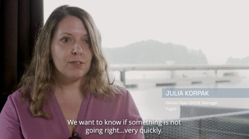 Julia Korpak, Global Fleet QHSE Manager at Fugro