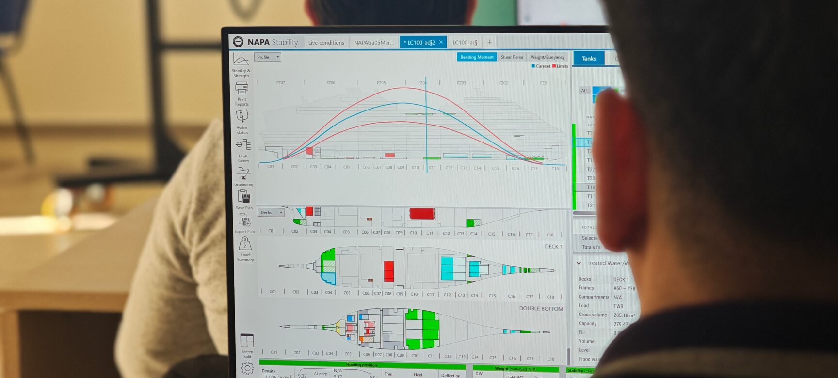 NAPA ship stability training at IMAT Center