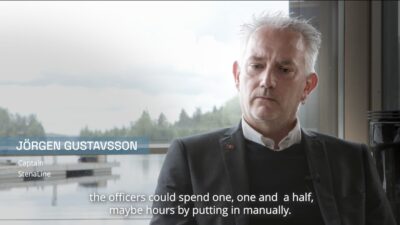 Captain Jörgen Gustavsson of Stena Germanica, Stena Line