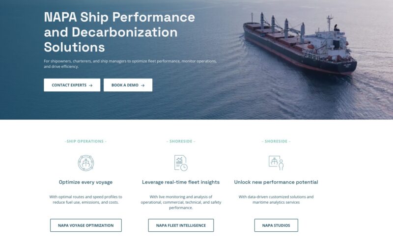 
NAPA Ship Performance and Decarbonization Solutions